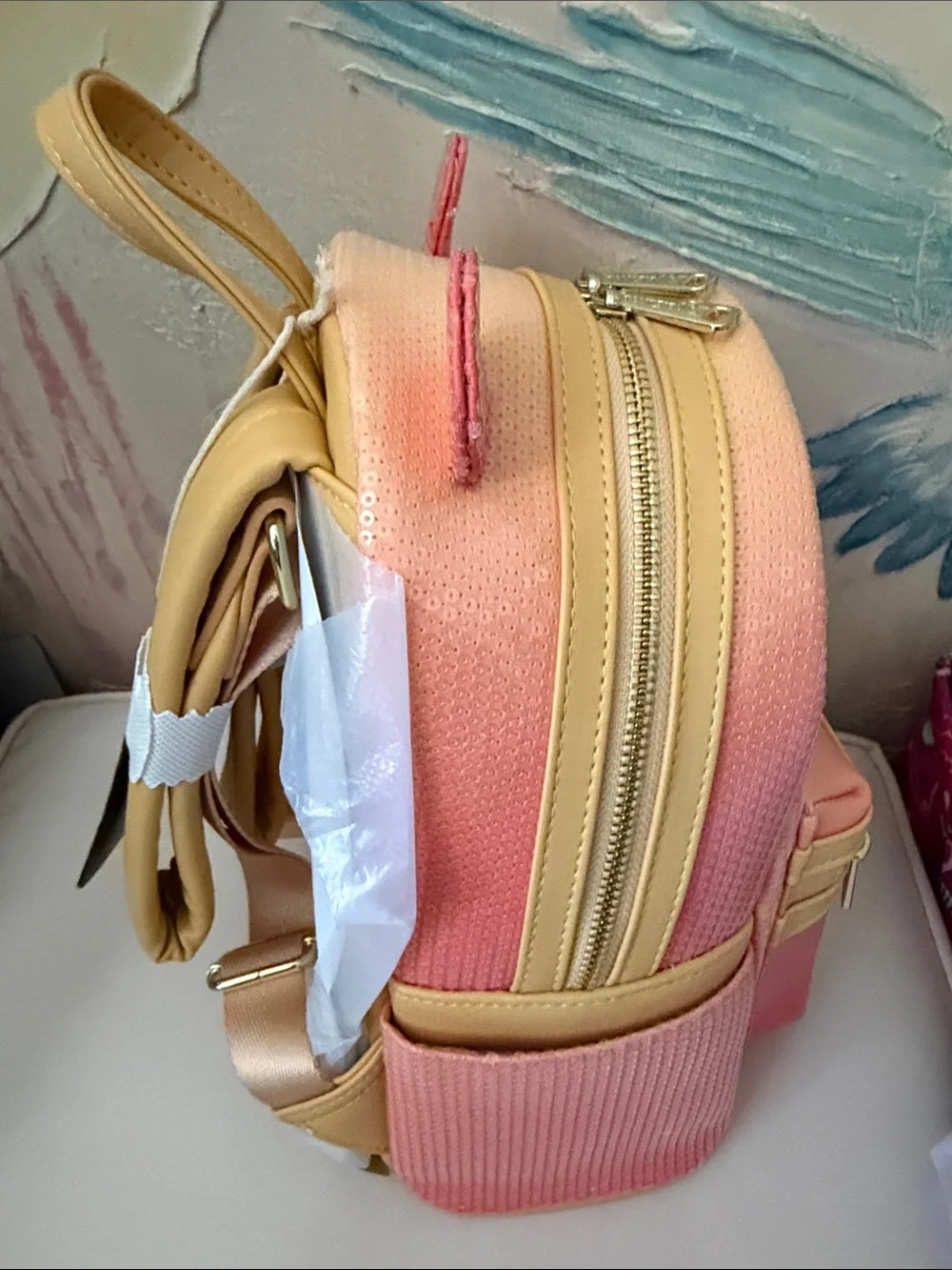 Disney Winnie the Pooh Pink and Yellow Gradient Mini Backpack